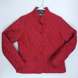 eddie bauer red jacket goose down women's medium